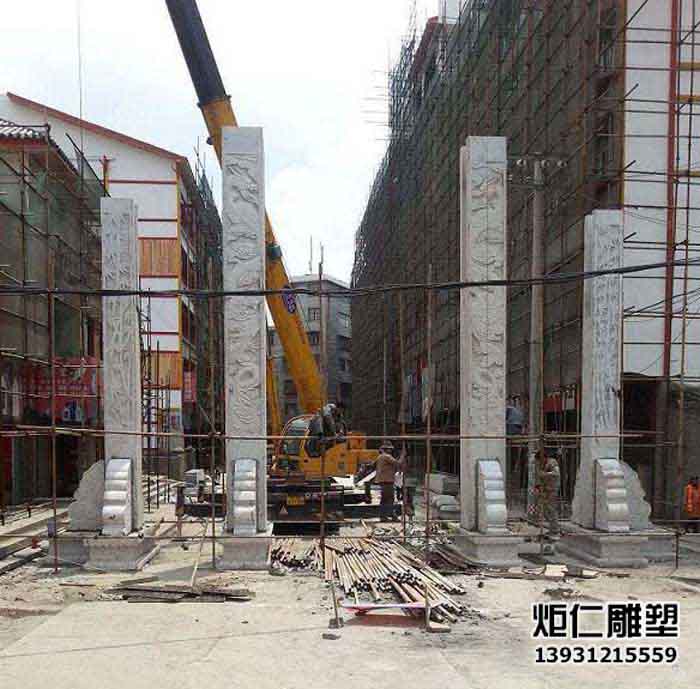 花岗岩牌坊制作以及安装(图1) 1-220G5163121391.jpg