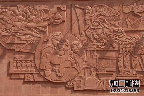 红砂岩浮雕墙石材壁画(图1) 2016111119371.jpg