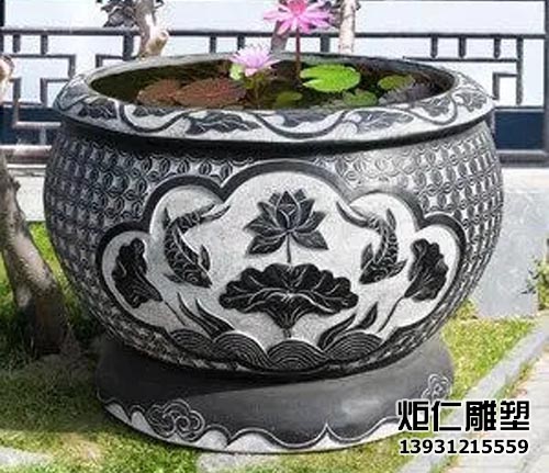 青石仿古石雕鱼缸(图1) 36.jpg