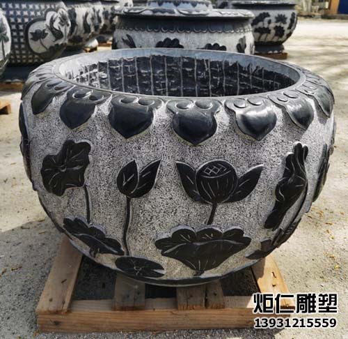 青石仿古石雕鱼缸(图4) 35.jpg
