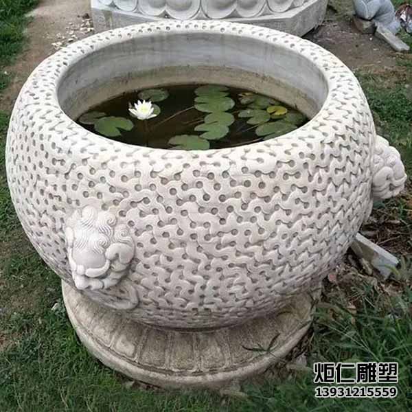 汉白玉做旧石雕花盆(图2) 4.jpg