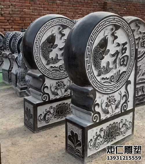青石仿古石雕门墩(图2) 18.jpg