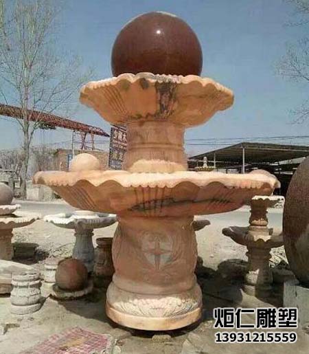 晚霞红石雕风水球(图2) 50.jpg