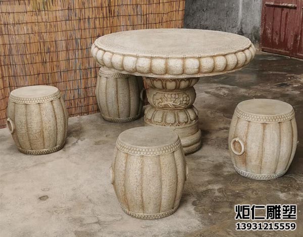 汉白玉做旧石雕桌子(图1) 9.jpg