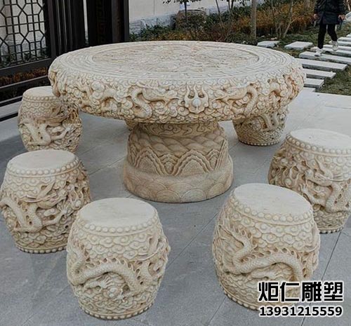 汉白玉做旧石雕桌子(图2) 10.jpg