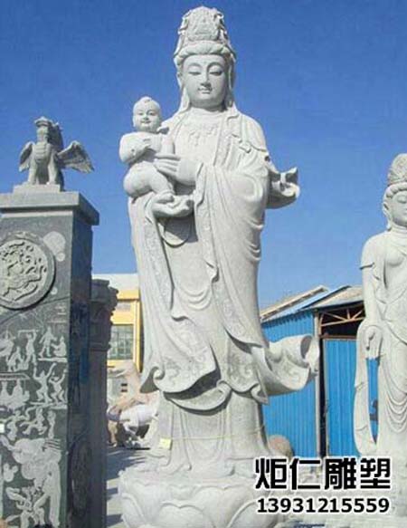 石雕送子观音佛像(图1) 2.jpg