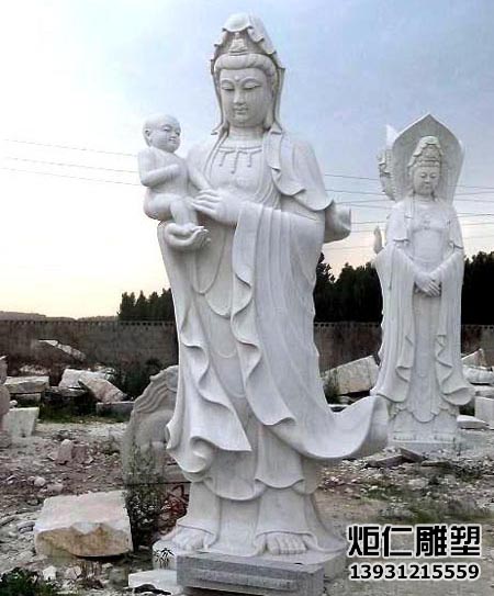 石雕送子观音佛像(图2) 3.jpg