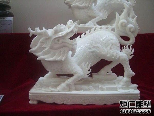 汉白玉石雕麒麟(图2) 3.jpg
