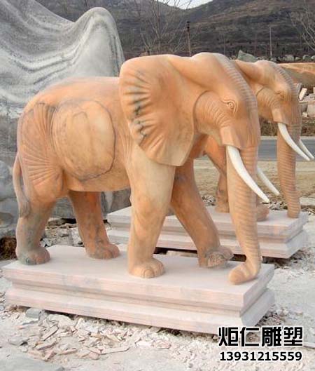 大理石大象雕塑(图3) 3.jpg