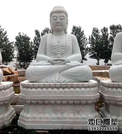 汉白玉石雕三世佛像(图1) 2.jpg