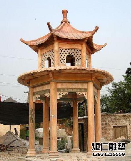 晚霞红石雕凉亭(图2) 3.jpg