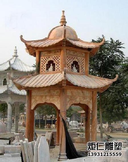 晚霞红石雕凉亭(图3) 2.jpg